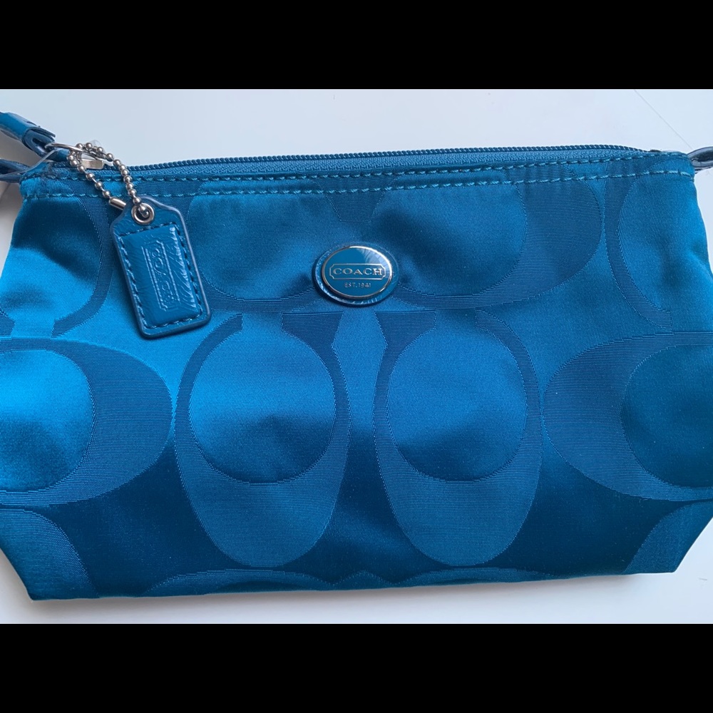 Coach Small Blue Pouch